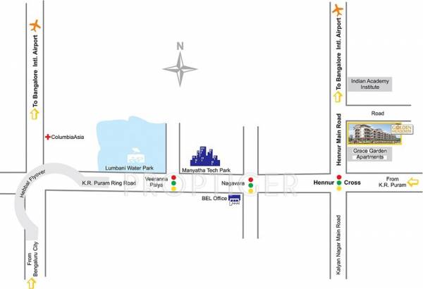 yashaswini-builder golden-meadows Location Plan