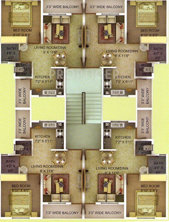 Images for Cluster Plan of Techops Techops Garden Apartment