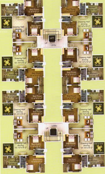 Images for Cluster Plan of Techops Techops Garden Apartment