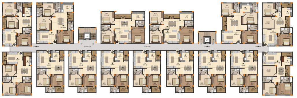  orchid Block A Cluster Plan