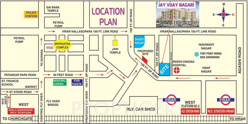  jay vijay nagari no 1 Images for Location Plan of Shree Parasnath Jay Vijay Nagari No 1