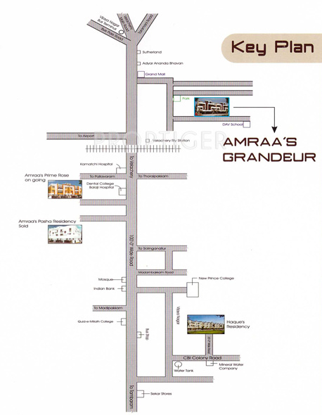 amraa-properties grandeur Location Plan