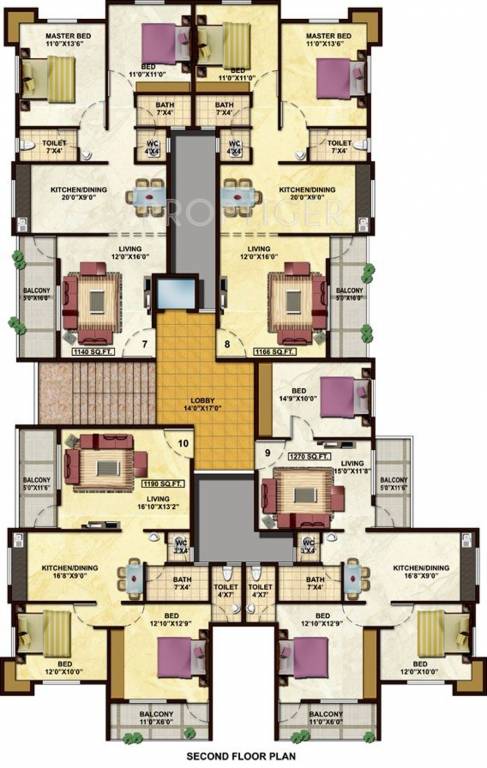 Images for Cluster Plan of Advait Anandvan Apartment