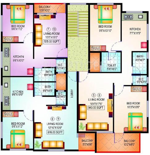 Images for Cluster Plan of Advait Sunderban Apartment