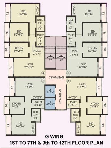 Images for Cluster Plan of Parasnath Parshwa Heights