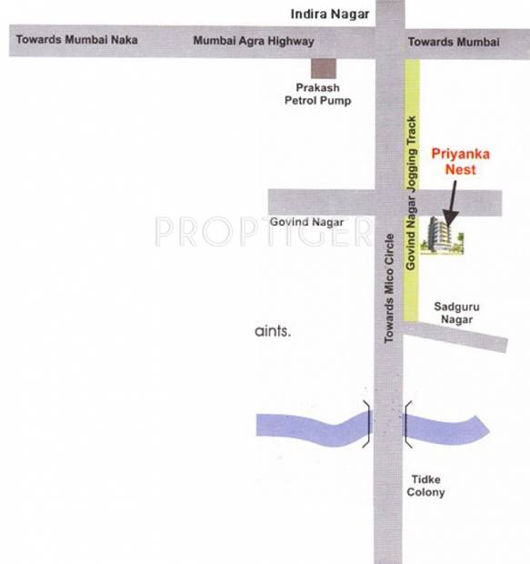 dhatrak-group priyanka-nest Location Plan