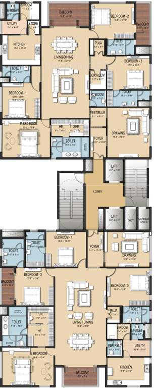  amara avana Images for Cluster Plan of AR Amara Avana