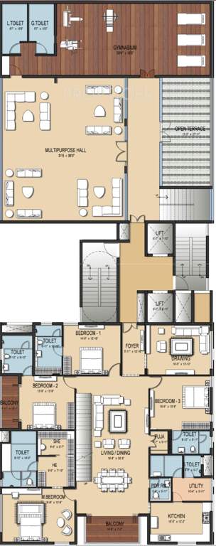  amara avana Images for Cluster Plan of AR Amara Avana
