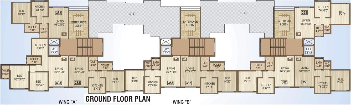  residency Images for Cluster Plan of Bachraj Residency