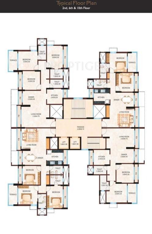  heights Images for Cluster Plan of Konark Heights