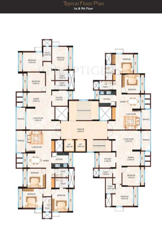 heights Images for Cluster Plan of Konark Heights