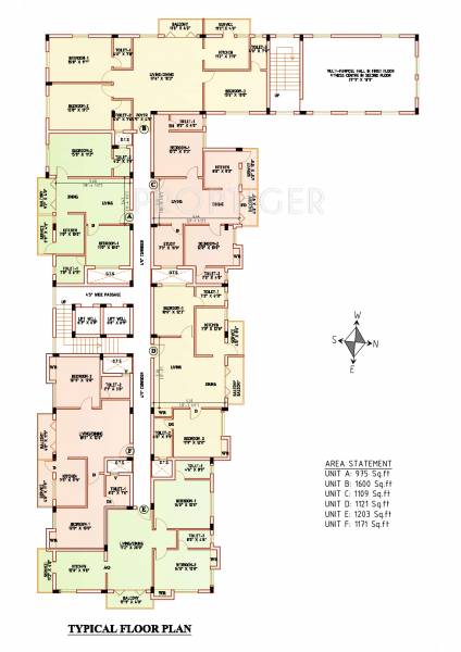 challa-properties-pvt.-ltd. kailash Typical Cluster Plan