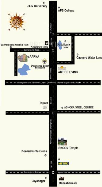  aarna Images for Location Plan of Ashoka Aarna