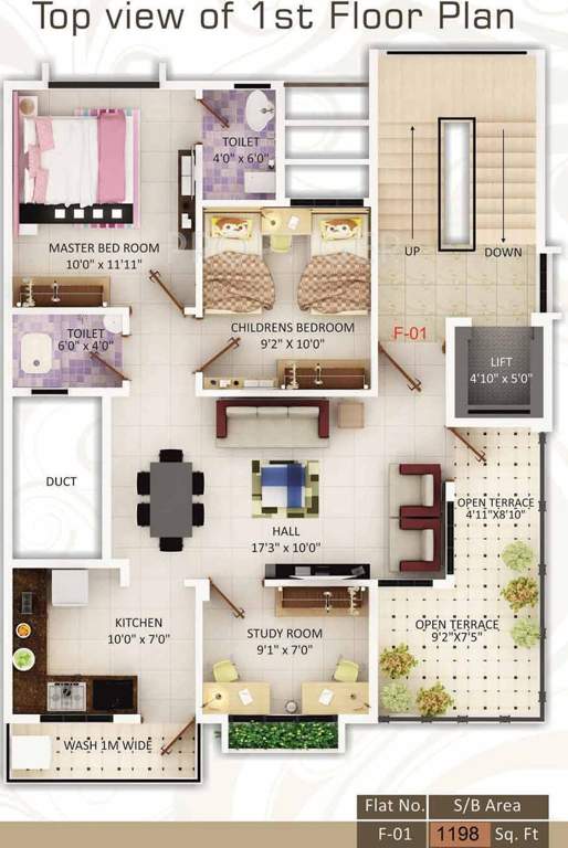 Images for Cluster Plan of Chavan Satyajeet Apartment