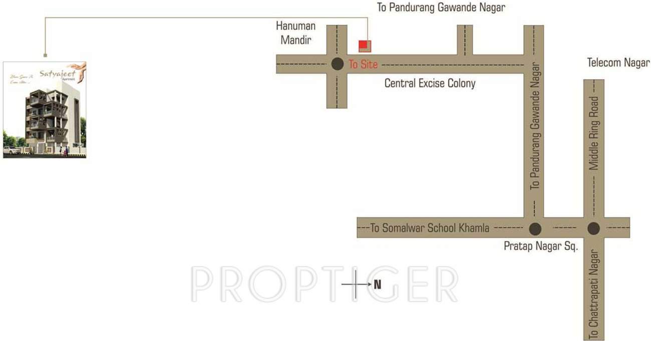 Images for Location Plan of Chavan Satyajeet Apartment