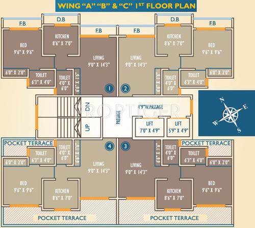  kingston-crown Images for Cluster Plan of Viva Kingston Crown
