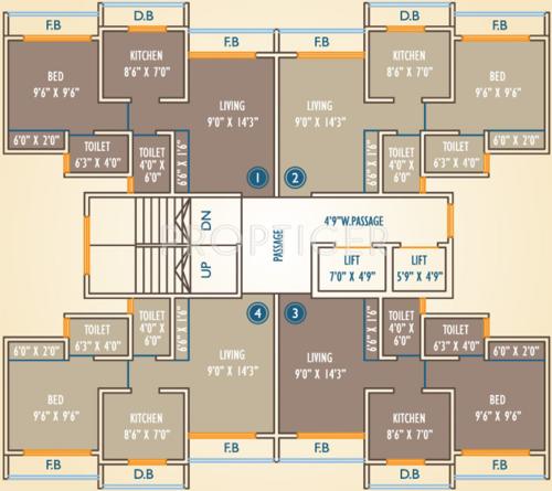  kingston-crown Images for Cluster Plan of Viva Kingston Crown