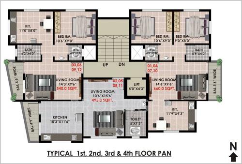 Images for Cluster Plan of Advait Niranjan Niwas