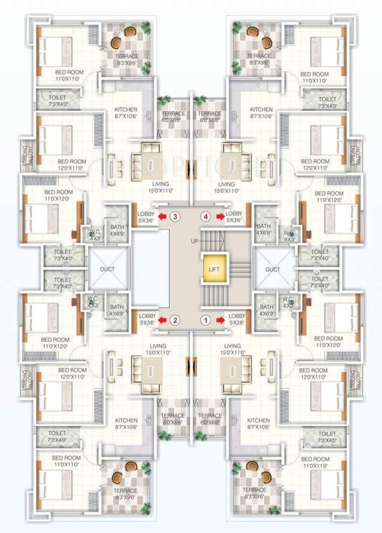 Images for Cluster Plan of Advait Swanand Apartment