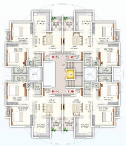 Images for Cluster Plan of Advait Swanand Apartment