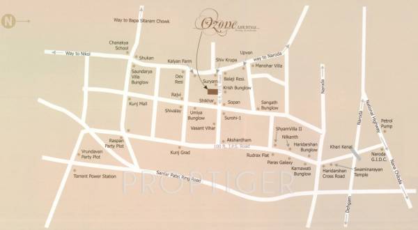 eminent-infracon ozone-life-style Location Plan