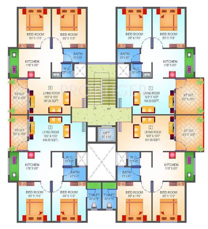 Images for Cluster Plan of Advait Shubhankar Apartment