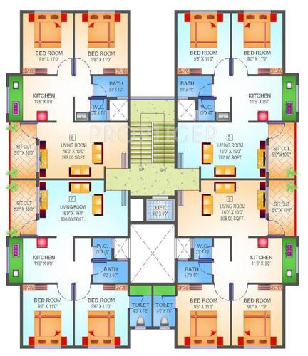 Images for Cluster Plan of Advait Shubhankar Apartment