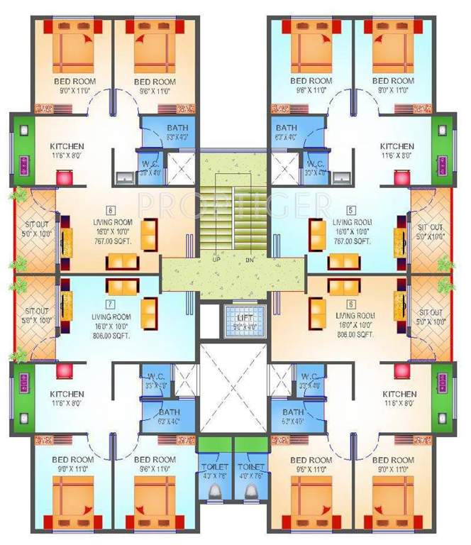 Images for Cluster Plan of Advait Shubhankar Apartment