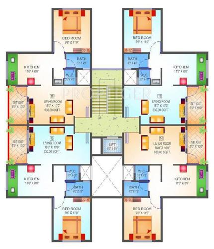 Images for Cluster Plan of Advait Shubhankar Apartment