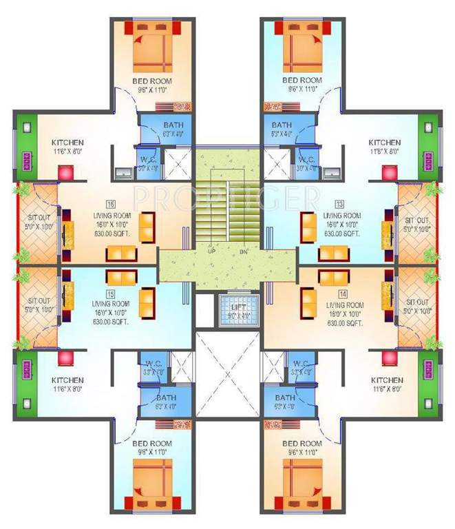 Images for Cluster Plan of Advait Shubhankar Apartment