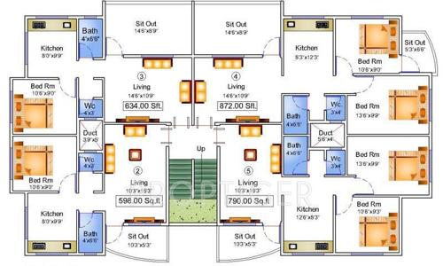 Images for Cluster Plan of Advait Shubhkalyan Apartment Images for Cluster Plan of Advait Shubhkalyan Apartment