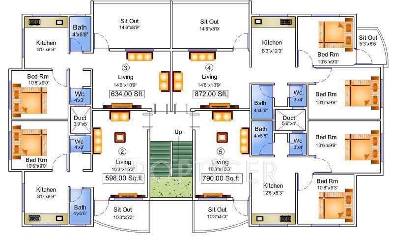Images for Cluster Plan of Advait Shubhkalyan Apartment