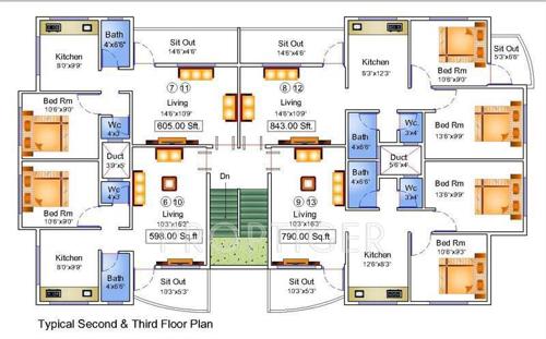 Images for Cluster Plan of Advait Shubhkalyan Apartment Images for Cluster Plan of Advait Shubhkalyan Apartment