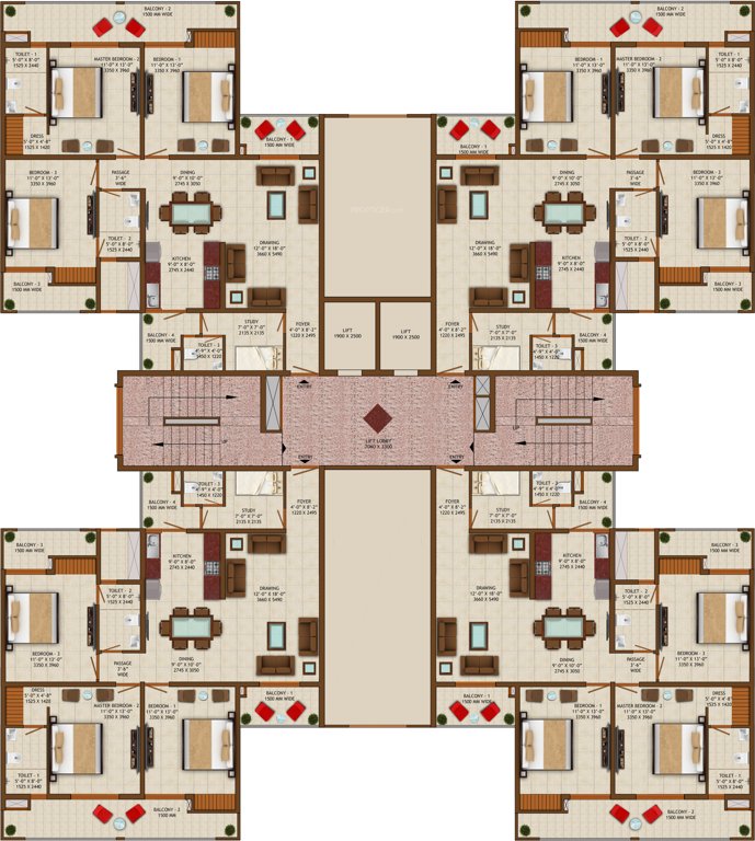  venice Images for Cluster Plan of Sethi Venice