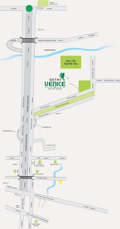  venice Images for Location Plan of Sethi Venice