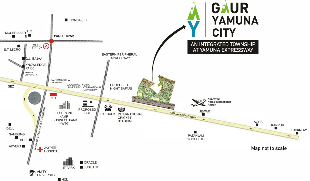 Images for Location Plan of Gaursons 32nd Parkview Gaur Yamuna City
