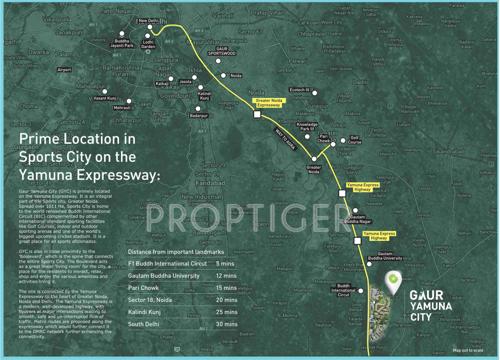 Images for Location Plan of Gaursons 32nd Parkview Gaur Yamuna City