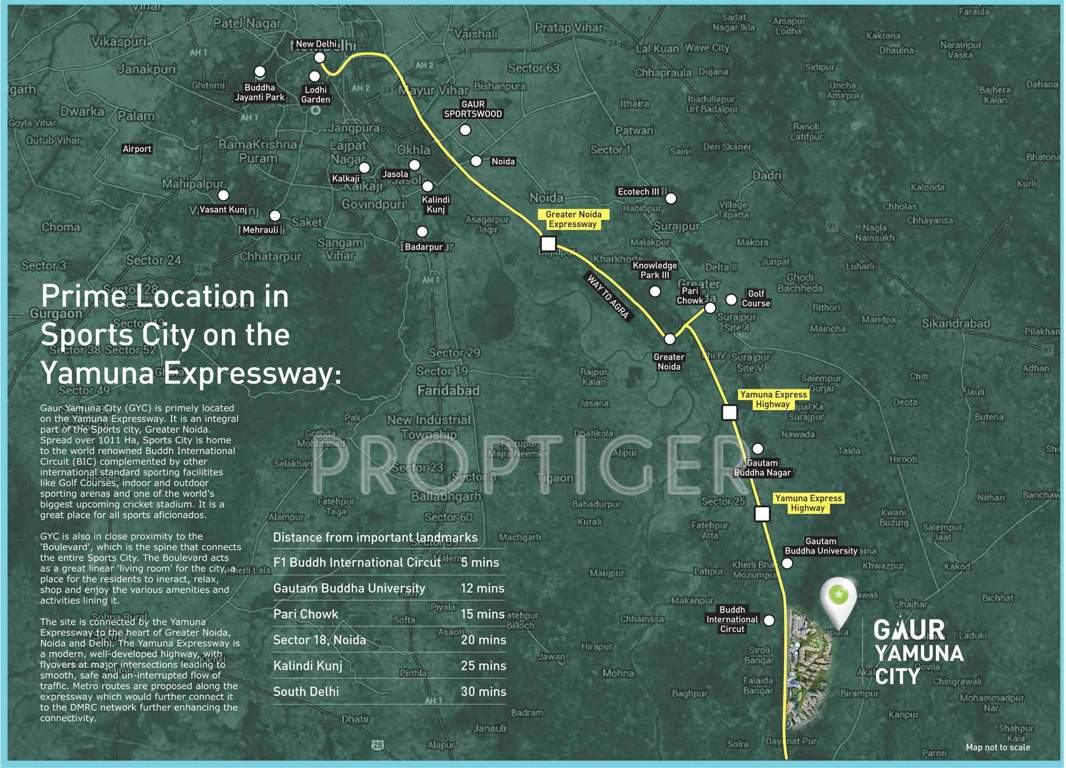 Images for Location Plan of Gaursons 32nd Parkview Gaur Yamuna City