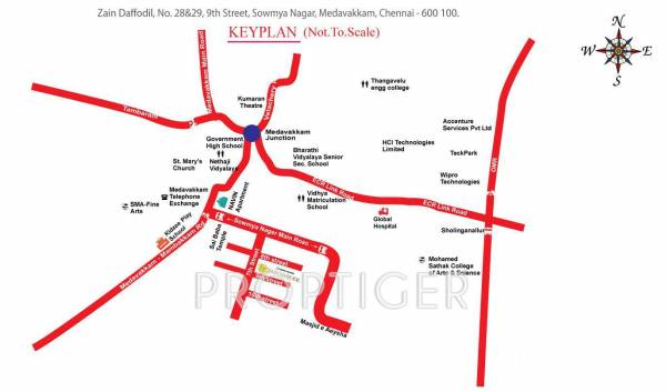 Images for Location Plan of Bharat Zain Daffodil