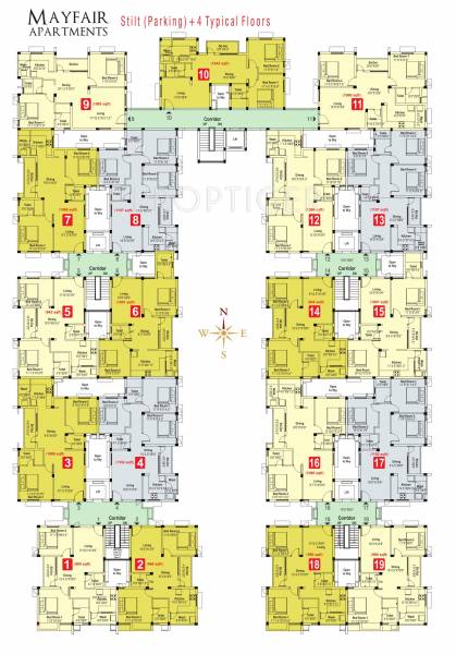 Images for Cluster Plan of SSPDL Mayfair Apartments