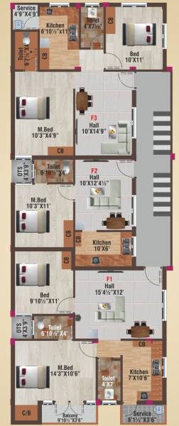 Images for Cluster Plan of AV Kamalam