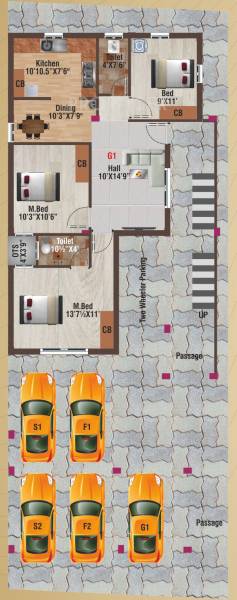 Images for Cluster Plan of AV Kamalam