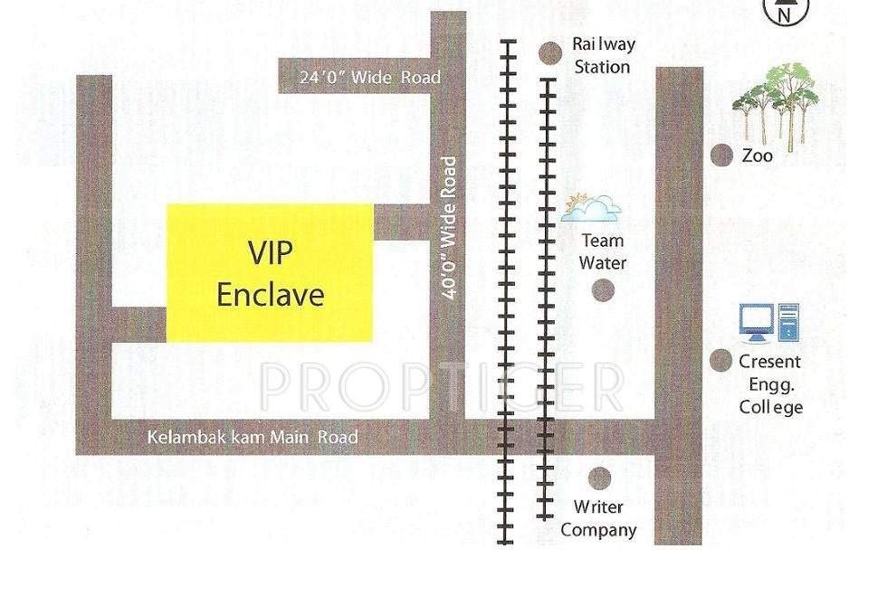 vip housing and properties skc enclave Location Plan