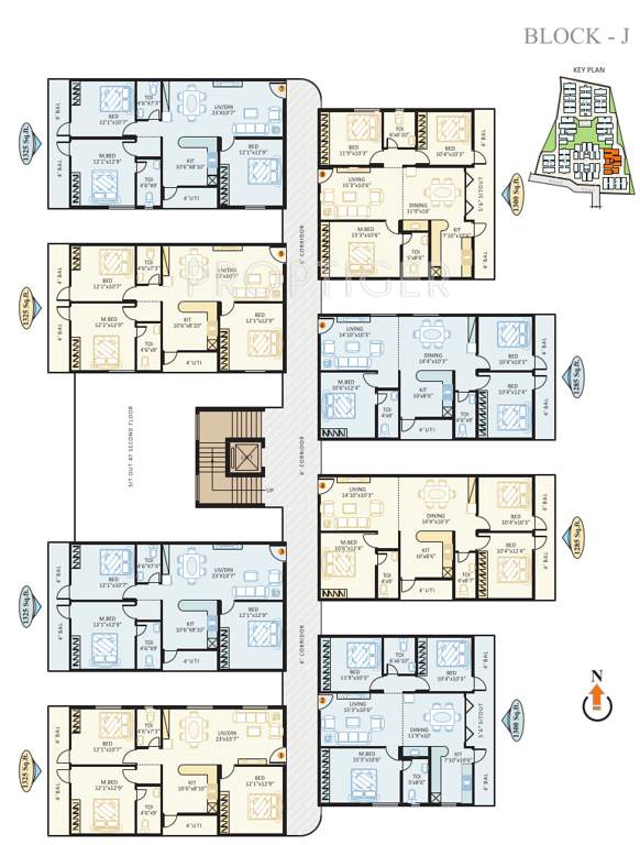 comfort homes Images for Cluster Plan of KSR Comfort Homes