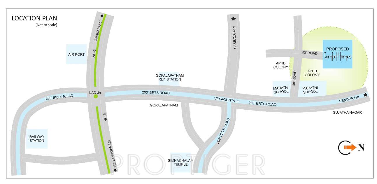 comfort homes Images for Location Plan of KSR Comfort Homes
