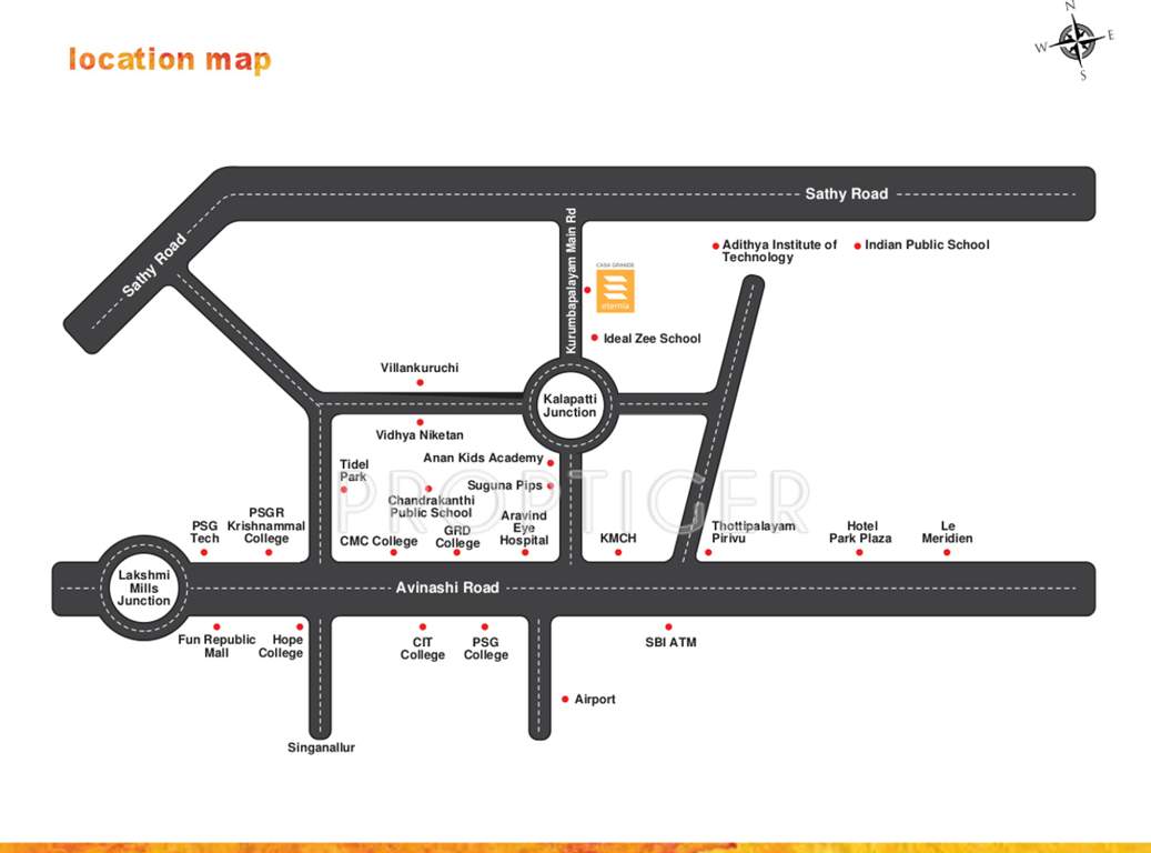 eternia villas Images for Location Plan of Casagrand Eternia Villas