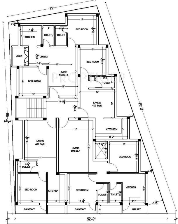Images for Cluster Plan of Deepika Temple View Royal Apartment