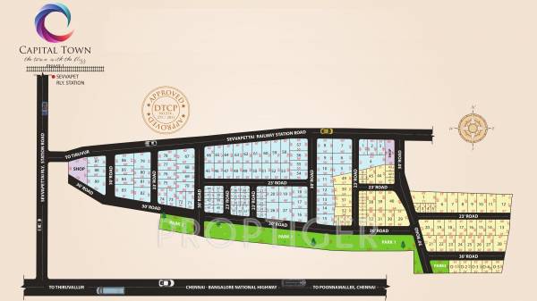 vip-housing-and-properties capital-town Layout Plan