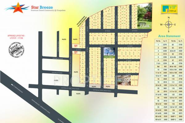 vip-housing-and-properties star-breeze-plots Layout Plan