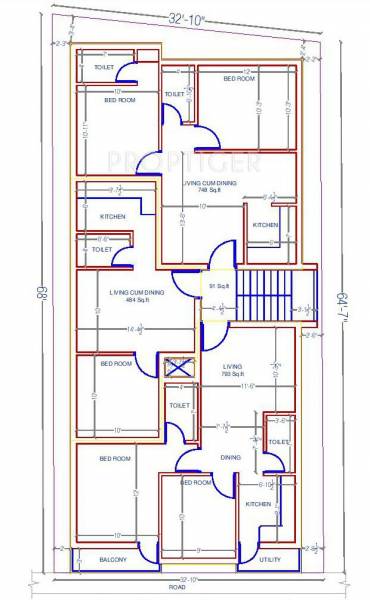  daffodil Daffodil  Cluster Plan from 1st to 2nd Floor